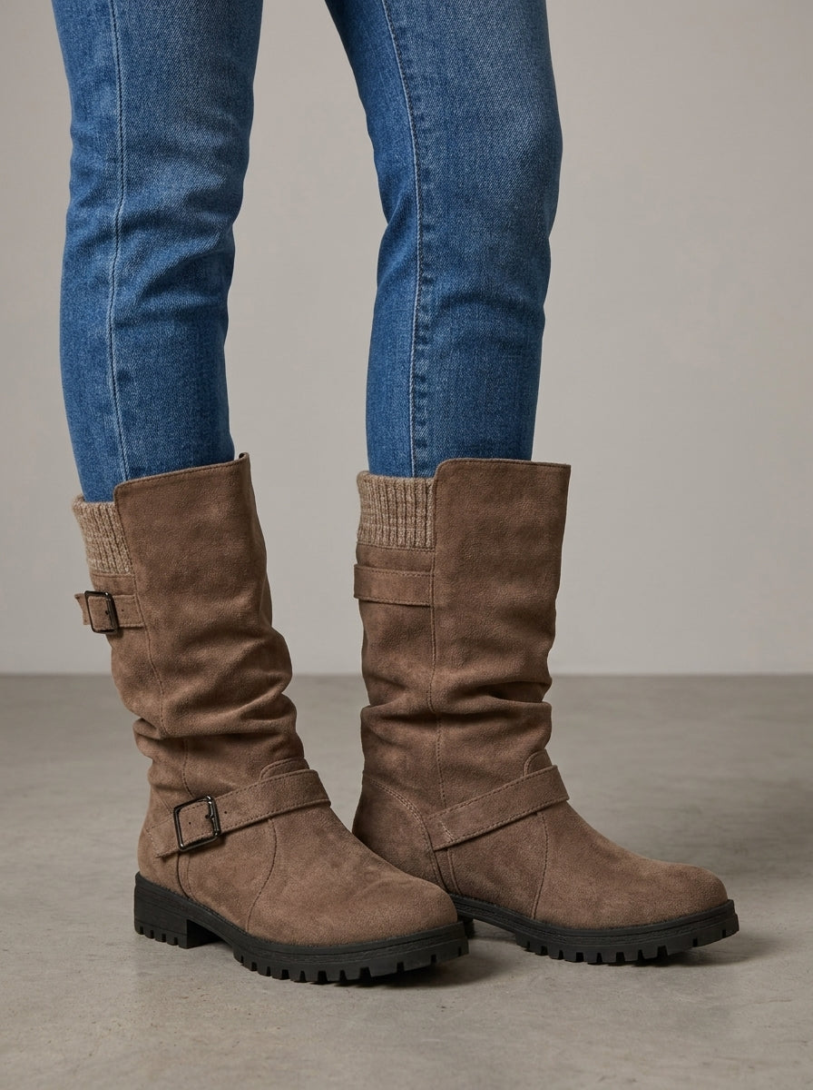 Botas de caña media informales para mujer