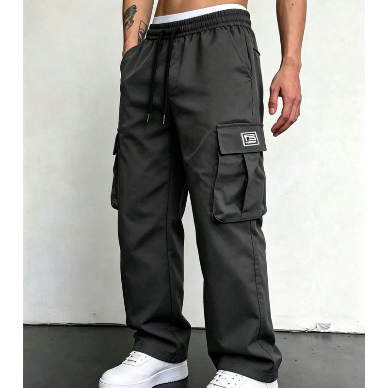 Pantalones cargo para hombre de corte holgado