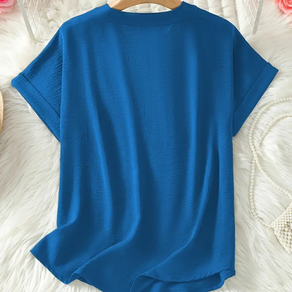Avelia | Blusa informal de mujer, holgada y de color liso.