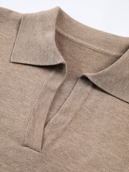 Vela | Jersey fino con cuello de polo