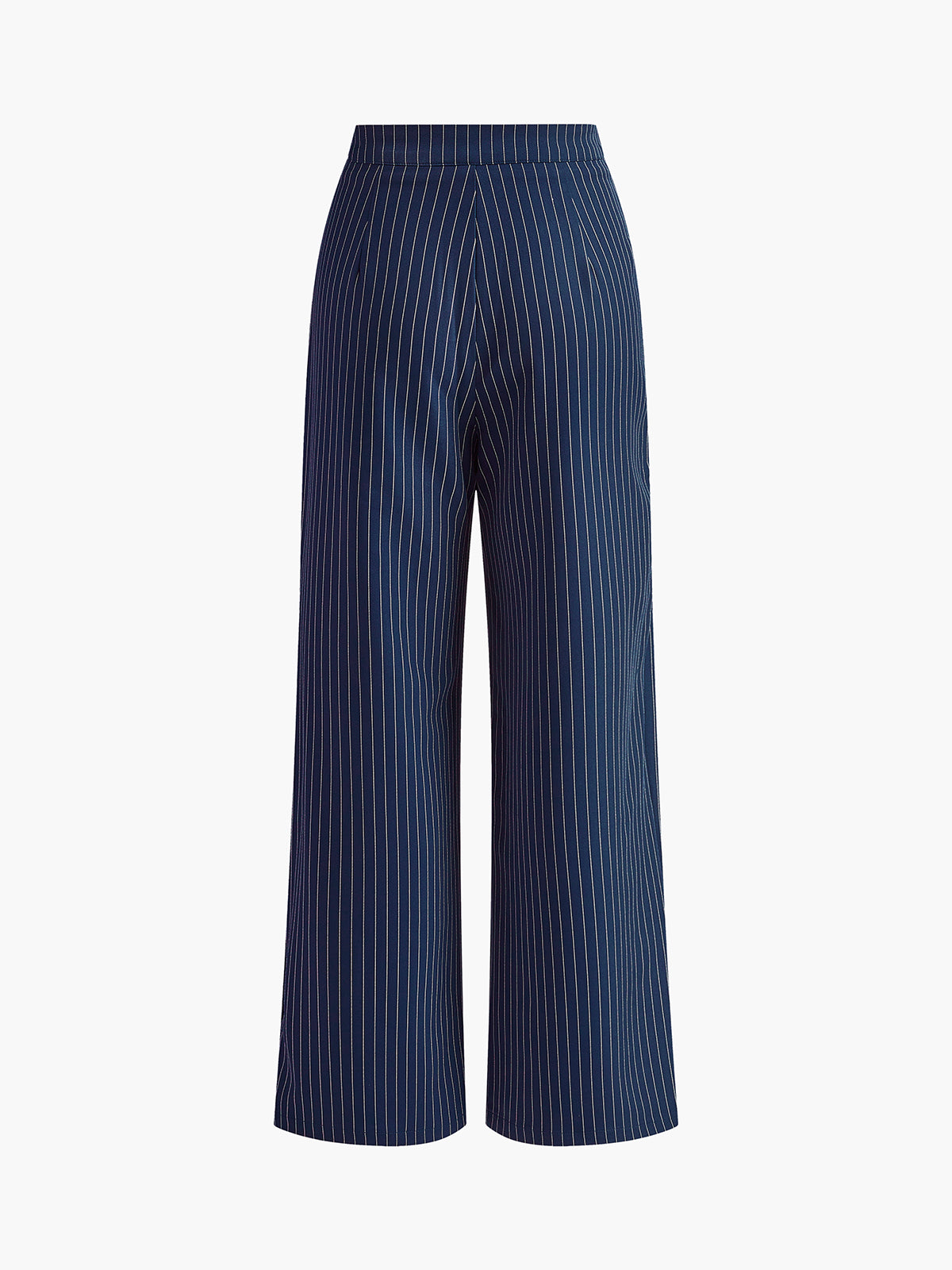 Laia | Pantalones de pierna ancha con pliegues y rayas