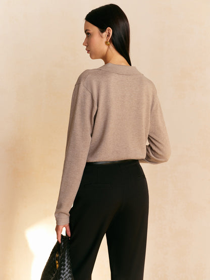 Vela | Jersey fino con cuello de polo