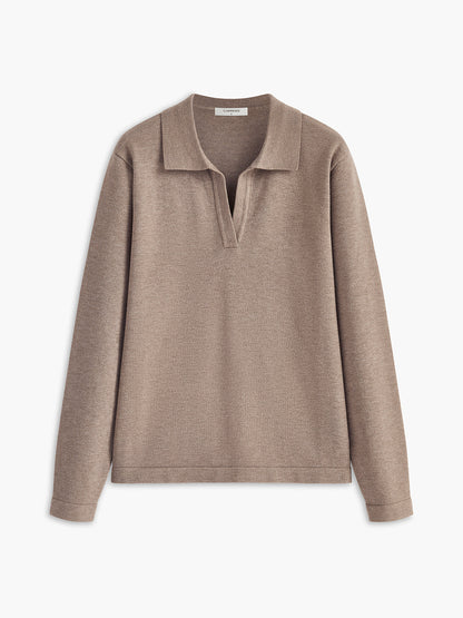 Vela | Jersey fino con cuello de polo