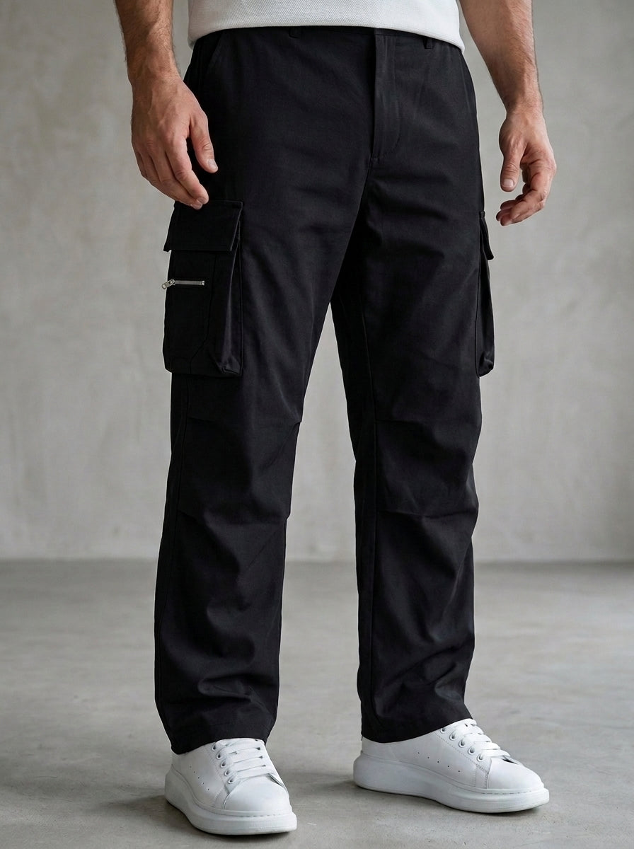 Pantalones rectos de estilo informal