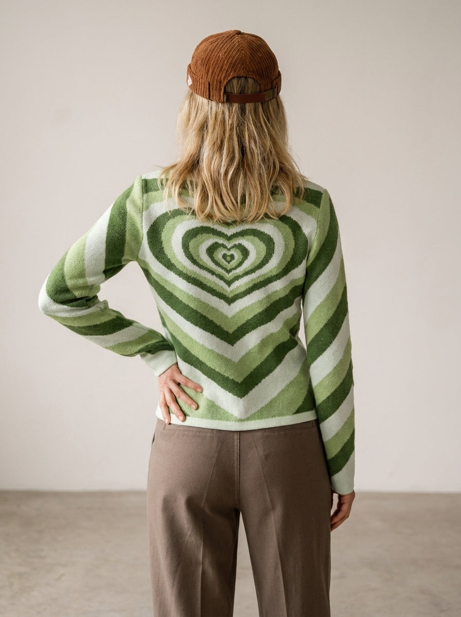 Cálida | Jersey con motivo de corazones