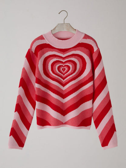 Cálida | Jersey con motivo de corazones
