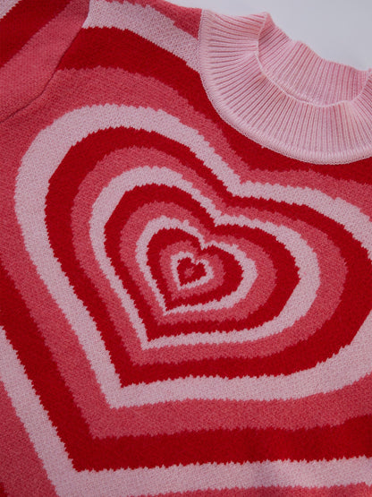 Cálida | Jersey con motivo de corazones