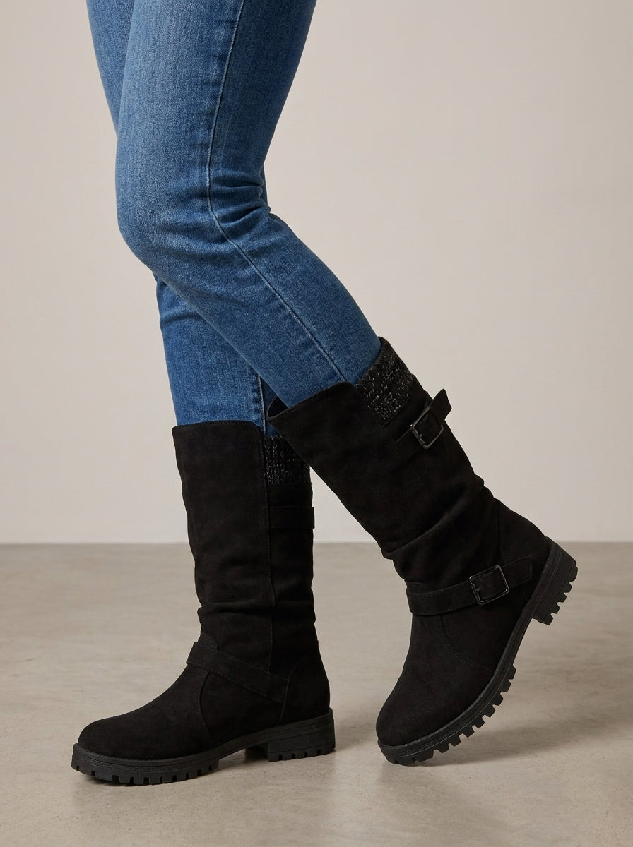 Botas de caña media informales para mujer