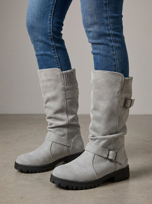 Botas de caña media informales para mujer