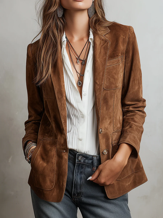 Aurora | Blazer vintage marrón