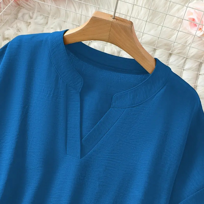 Avelia | Blusa informal de mujer, holgada y de color liso.
