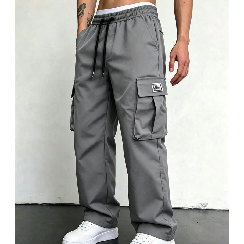 Pantalones cargo para hombre de corte holgado