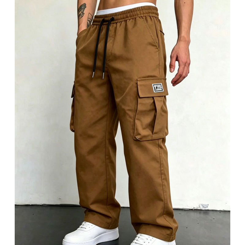Pantalones cargo para hombre de corte holgado