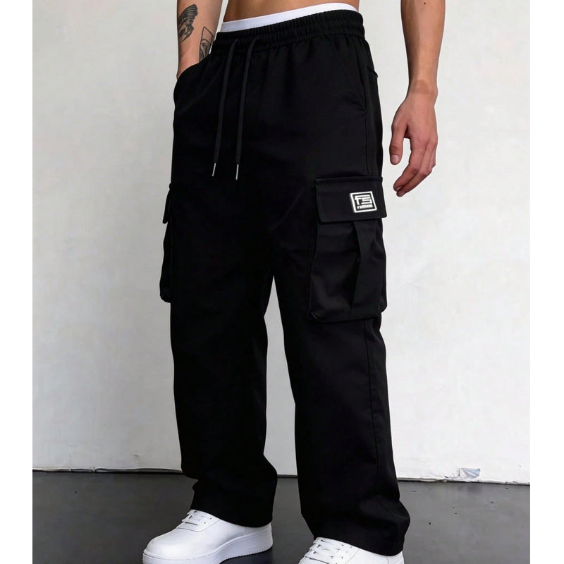 Pantalones cargo para hombre de corte holgado