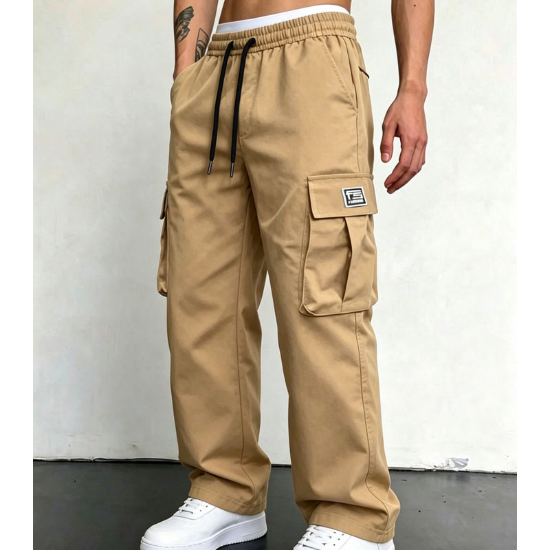 Pantalones cargo para hombre de corte holgado